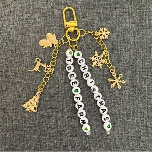 Handmade TS Swiftie Christmas Tree Farm Purse Charm Dangle Keychain
